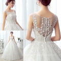 A wholesales pretty more younger design lace appliqued with crystal beads sash gown dress KB172295B